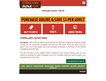 Tablet Screenshot of evergladessafaripark.com